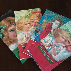 Bundle of 4 Victorian Christmas Gift Bags